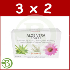 Pack 3x2 Aloe Vera Forte 20 Ampoules Integralia