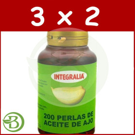 Pack 3x2 Aceite De Ajo 200 Perlas Integralia