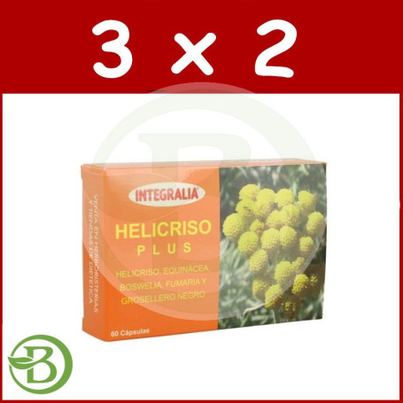 Pack 3x2 Helicriso Plus 60 Cápsulas Integralia