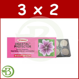 Pack 3x2 Digestial Protector 20 Comprimidos Masticables Integralia