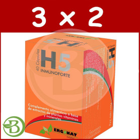 Pack 3x2 H5 Inmunoforte 40 Cápsulas Ergonat