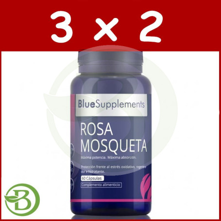 Pack 3x2 Rosa Mosqueta 60 Capsulas Ergonat