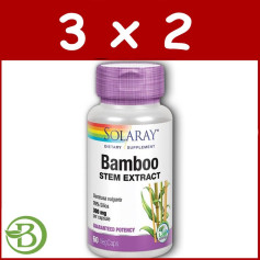 Pack 3x2 Bambou 300Mg. 60 gélules Solaray