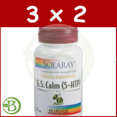 Pack 3x2 GS Calme (5HTP) 60 Gélules Solaray