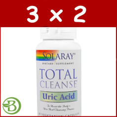 Pack 3x2 Total Cleanse Acide Urique 60 Gélules Solaray