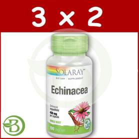 Pack 3x2 Echinacea (PUR/ANGUS) 460Mg. 100 Cápsulas Solaray