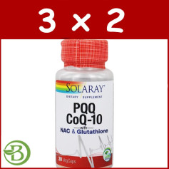 Pqq avec Q10 30 Capsules Solaray