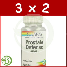 Pack 3x2 Petite Prostate Défense 30 Gélules Végétales Solaray