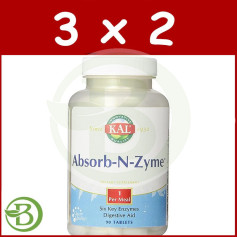 Pack 3x2 Absorb-N. Zyme 90 Kal Comprimés