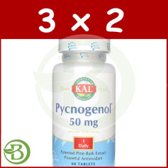 Pack 3x2 Pycnogenol 60 Kal Comprimés