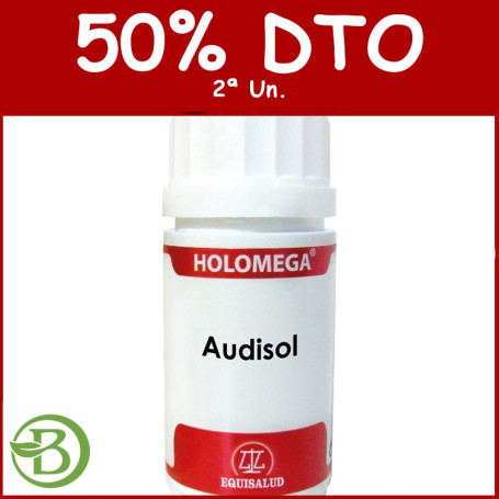 Holomega Audisol 50 Cápsulas Equisalud Pack (2a Ud al 50%)