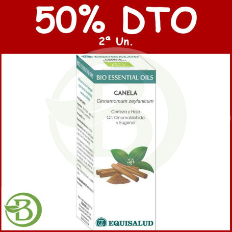 Bio Essential Oil Canela 10Ml. Equisalud Pack (2a Ud al 50%)