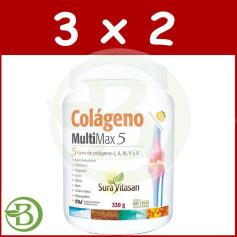 Pack 3x2 Collagène Multi Max 5 330Gr Sura Vitasan