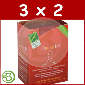 Pack 3x2 Quinol10 100Mg. 30 Cápsulas 100% Natural