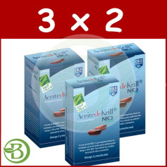 Pack 3x2 Huile de Krill Nko 40 Gélules 500Mg. 100% naturel