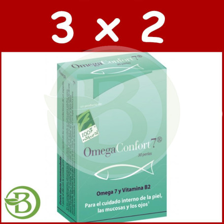 Pack 3x2 Omegaconfort 7 30 Perlas 100% Natural