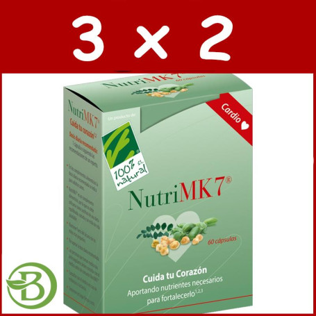 Pack 3x2 Nutrimk7 Cardio 60 Perlas 100% Natural