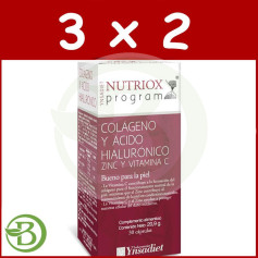 Pack 3x2 Nutriox Collagène + Acide Hyaluronique 30 Gélules Ynsadiet