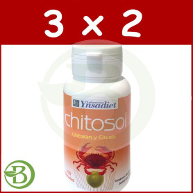 Pack 3x2 Chitosol Forte 100 Cápsulas Ynsadiet