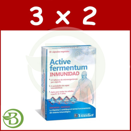 Pack 3x2 Active Fermentum 30 Capsulas Ynsadiet