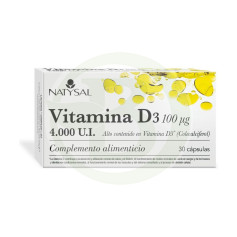 Vitamine D3 4000Ui 30 Gélules Natysal