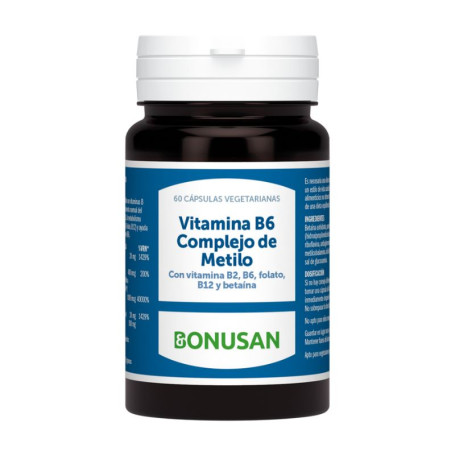 Vitamine B6 Complexe Méthylique 60 Gélules Bonusan