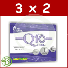 Pack 3x2 Coenzyme Q10 100Mg. 30 gélules de Pinisan