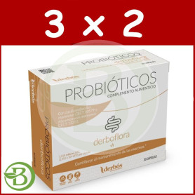 Pack 3x2 Derboflora 30 Capsulas Derbos