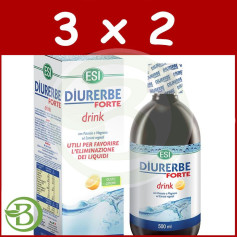 Pack 3x2 Diurerbe Forte Fluide Citron 500Ml. ESI - Régime Trepat