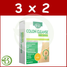 Pack 3x2 Colon Cleanse Lax Forte 30 Comprimés Esi