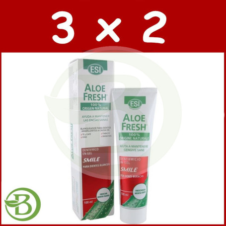 Pack 3x2 Dentifrico en Gel Smile para Dientes Blancos 100Ml Esi