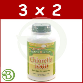 Pack 3x2 Chlorella 500Mg. 120 Comprimidos Solaray