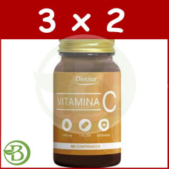 Pack 3x2 Dietisa Vitamine C 60 Comprimés Dietisa