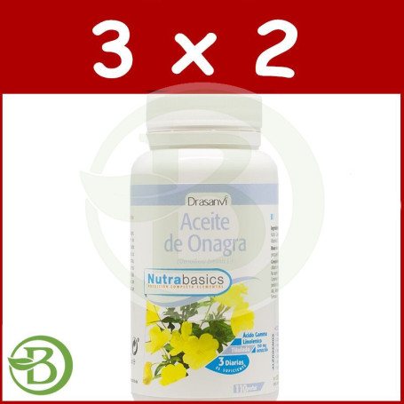 Pack 3x2 Onagra Aceite 110 Perlas 500Mg. Drasanvi