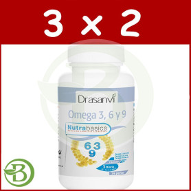 Pack 3x2 Omega 3-6-9 1.000Mg. 24 Perlas Drasanvi