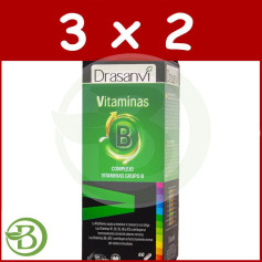 Pack 3x2 Complexe de Vitamine B 60 Gélules Drasanvi