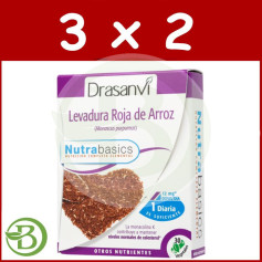 Pack 3x2 Levure de Riz Rouge (2,9Mg Monacolin K) 30 Capsules Drasanvi