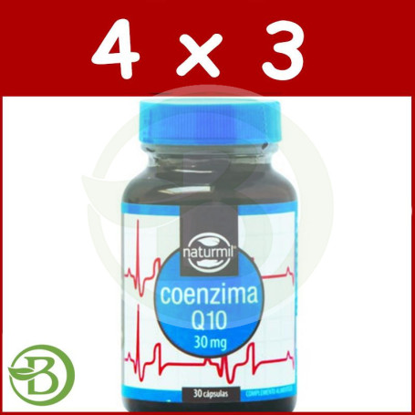 Pack 4x3 Coenzima Q10 30Mg. 30 Cápsulas Naturmil