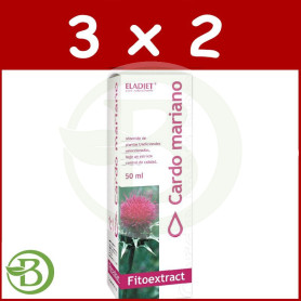 Pack 3x2 Fitoextract Cardo Mariano 50Ml. Eladiet