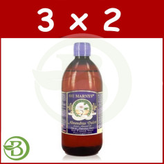 Pack 3x2 Huile d&#39;Amande Douce Pure 1000Ml. marnys