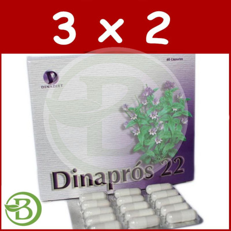 Pack 3x2 Dinapros 22 60 Cápsulas Dinadiet