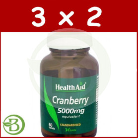 Pack 3x2 ARANDANO ROJO COMPRIMIDOS HEALTH AID