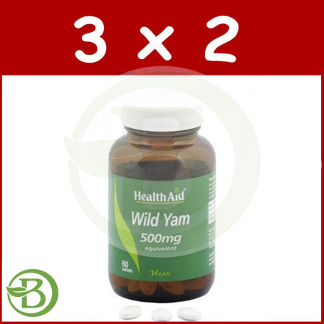 Pack 3x2 Ñame Silvestre (Dioscorea Villosa) Health Aid