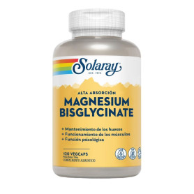 Bisglycinate de Magnésium 120 Gélules Solaray