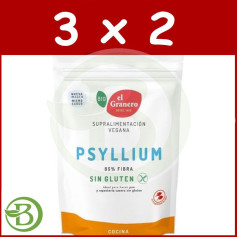 Pack 3x2 Psyllium Bio Sans Gluten 125Gr el Granero