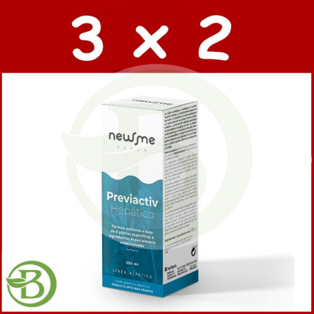 Pack 3x2 Previactiv Hepático 250Ml. Herbora