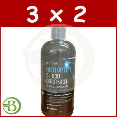 Pack 3x2 Artioptim Silicio Orgánico 1Lt. Herbora