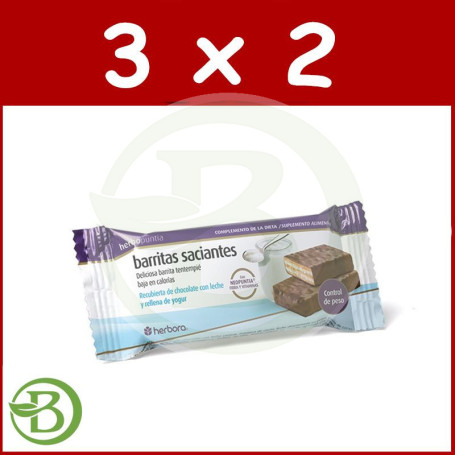 Pack 3x2 Herbopuntia Barrita de Yogur 35Gr. Herbora