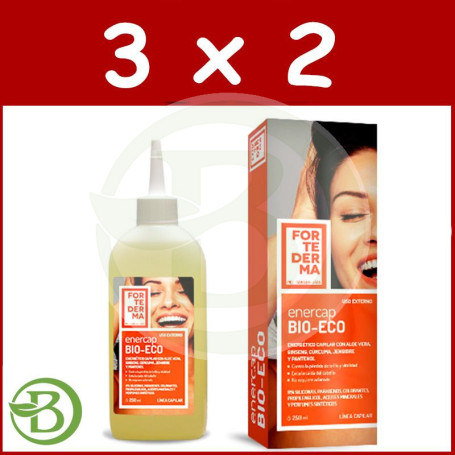 Pack 3x2 Enercap Bio-Eco Fortederma 250Ml. Herbora