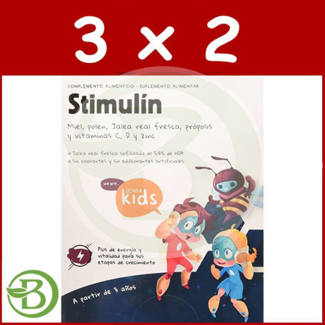 Pack 3x2 Stimulin 20 Viales 10Ml. Senda Kids Herbora